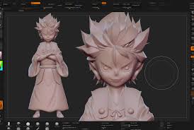 3d Anime Zbrush Boy Anime Figure Anime Animefigure Figurecollection Gamaniro Otaku Animegirls Anime Figures Cartoon Hair Zbrush