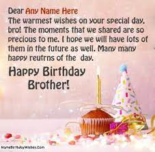 It's remarkable how long thanks for always being there for me and making each day so much fun! Many Many Happy Returns Of The Day Dear Brother In 2021 Happy Birthday Brother Birthday Wishes For Brother Birthday Wishes With Name