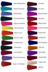 Here's how you can make use of this simple but amazing trick: Picture Hair Dye Color Chart Manic Panic Hair Dye Hair Dye Colors