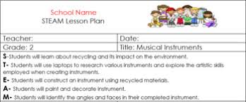 With a team of extremely dedicated and quality lecturers, musical theater lesson plans will not only be a place to share knowledge but also to help students get inspired to explore and discover many creative ideas from themselves. 2nd Grade Steam Lesson Plan Recycling Music Instruments Self Expression Geometry