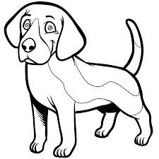 Chien Beagle Chien Coloriage Dessin Chien Facile Dessin Chien