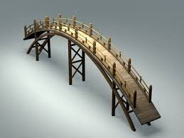 Wooden Garden Bridge Free 3d Model 3d Model Japanese Garden Landscape Elements