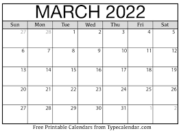 Free 2021 calendars that you can download, customize, and print. Free Printable March 2022 Calendars