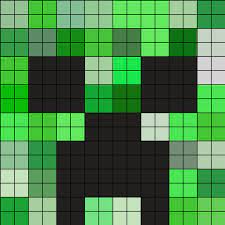 Minecraft Creeper Face 16x16 By Menno87 On Kandi Patterns Minecraft Beads Minecraft Quilt Pony Bead Patterns
