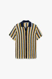 Knit shirt made of spun cotton fabric. Mesh Knit Shirt Zara Turkey