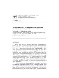 Horizontal zones that make up a particular mature soil. Pdf Integrated Pest Management In Banana