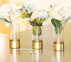 Glass Cylinder Vases Gold Dipped Vase Gold Wedding Vases Baptism Centerpieces Brid Fall Bridal Shower Decorations Bridal Shower Decorations Diy Wedding Vases