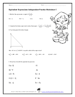 Worksheets are equivalent expressions 1 directions, id. Equivalent Expressions Worksheet 6th Grade Nidecmege