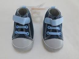 Details About New Gymboree Baby Boys Blue High Top Sneakers Crib Shoes Size 01 0 3 Months