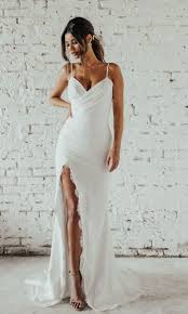 Wedding Dresses Muslim Cadar And Wedding Dresses Silk Tight In 2020 Casual Beach Wedding Dress Beach Wedding Dress Boho Simple Wedding Dress Beach