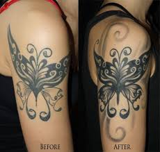 Circle shoulder cover up tattoo design. Ilona Cover Ups Shoulder Cover Up Tattoos Cover Up Tattoos Butterfly Back Tattoo