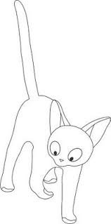 This festive halloween witch coloring page is the perfect activity for celebrating halloween at home. Cat Drawing Jiji Cat Kiki Delivery Service