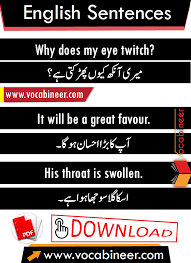 Common English To Urdu Sentences Pdf English Sentences Pdf Short English Sentences Pdf Learn English Words English Phrases Sentences English Sentences