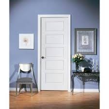 Masonite 32 In X 80 In Riverside Smooth 5 Panel Equal Hollow Core Primed Composite Interior Door Slab 10744 Prehung Interior Doors Louvered Interior Doors Doors Interior