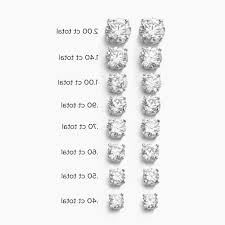 Diamond Earring Size Chart Mens Diamond Earrings Ebay