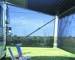 Black Rv Awning Shade Side 6 Drop Shade Area Under Awning Awning Shade Camping Essentials Rv Shades