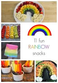 11 Fun Rainbow Snacks A 500 Giveaway Delicate Construction Rainbow Snacks Food Crafts Snacks