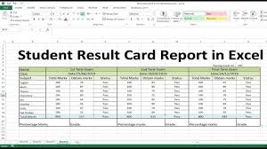 Your illinois link card and pin let you use your benefits that the. How To Make Student Result Report Card In Excel 2019 Student Result Report Card Student
