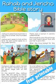 Free Printable Bible Story For Children Retells The Account From Joshua Of Rahab And The Spie Bible Stories For Kids Kids Church Lessons Childrens Bible Study