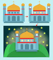 Benar seperti animasi mengisi , anda dapat stack baris. Cara Membuat Gambar Kartun Masjid Sederhana Siswapedia