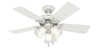The clean line details throughout the fan body and blade irons work together to create a coherent design that will fit any small room with a low ceiling. Hunter Southern Breeze Fan With 3 Lights 42 Inch Model 51010 Lighting Originals