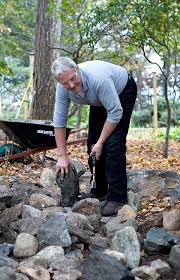 While building the wall, the mason can rely on the adhesive properties of the mortar to hold the stones in. How To Build A Stone Wall The New York Times