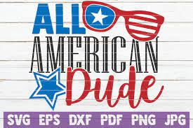 Download All American Dude Svg Cut File By Mintymarshmallows Thehungryjpeg Com