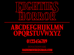 Download 54,000 fonts in 26,000 families. Download Eighties Horror Font Fontsme Com