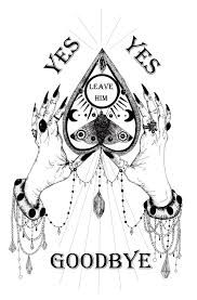 Leave Him Planchette Ouija Spirit Board Feminist Witch Witch Wallpaper Ouija Tattoo Witch Tattoo