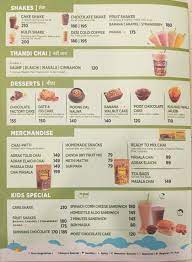 Or 4 med) 1 1/4 c. Chaayos Menu Menu For Chaayos Sector 8 Chandigarh Chandigarh