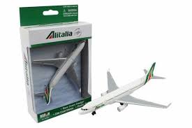 Alitalia Single Plane, White with Green
