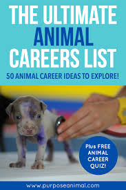The Ultimate Animal Careers List 50 Animal Career Ideas To Explore Purpose Animal List Of Careers Animal Science Jobs With Animals