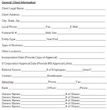 Legal client intake form template download like an iphone or ipad, easily create electronic signatures for signing a client intake form in pdf format. 24 Free Client Information Sheet Templates Word Pdf Bestcollections