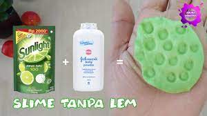 Slime memang menyenangkan untuk dimainkan. Cara Membuat Slime Tanpa Lem Dari Sunlight Dan Bedak Youtube