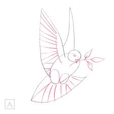 Easy step by step tutorial on how to draw a dove, pause the video at every step. How To Draw A Dove Simple Bird Drawing Arteza