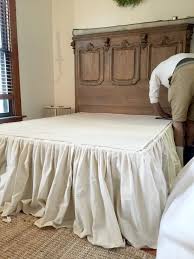 We offer some of the most economical prices for quality products that are made to fulfill your daily needs. Diy No Sew Drop Cloth Bed Skirt