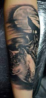 Wolf Tattoo Wolf Tattoos Forest Tattoos Wolf Tattoo Forearm