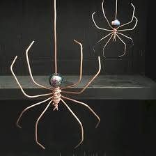 52 Creative Diy Halloween Decorations Using Spider Web Roundecor Copper Wire Crafts Wire Spider Copper Wire Art