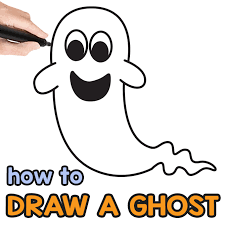 How To Draw A Ghost Easy Drawings Halloween Drawings Free Clip Art