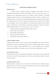 Pdf Number System