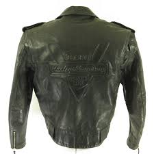Harley Davidson American Made Leather Jacket M Biker Black Usa Made The Clothing Vault Leather Jacket Men Leather Jacket Harley Davidson Leather Jackets