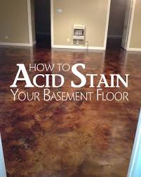 How To Stain Concrete Basement Floors Diy Home Projects Concrete Basement Floors Basement Flooring Basement Decor