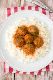 Beef Meatballs With Tomato Sauce And Rice Little Sunny Kitchen Beef Meatballs Meatballs And Rice Tomato Recipes