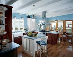 Google Image Result For Http Www Homeideasdesign Com Wp Content Uploads 2011 Blue Kitchen Walls Blue Kitchen Interior Blue Kitchen Inspiration