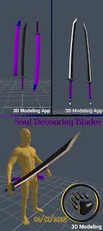 Soul Devouring Blades 3D Model~ by TheGr1zzlyB34r -- Fur Affinity [dot] net
