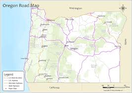oregon road map check u s interstate highways state routes whereig