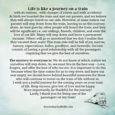 Life Is Like A Journey On A Train With Its Stations With Changes Of Routes And With Lessons Learned In Life Quotes Life Journey Quotes Lessons Learned In Life
