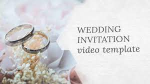 Wedding Invitation Free Download Elegant Wedding Invitation Video Template Editable Wedding Invitation Video Fun Wedding Invitations Wedding Invitation Maker