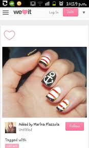 Uñas marineras paso a paso. 49 Ideas De Unas Marineras Disenos De Unas Manicura Disenos De Unas