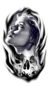 Black And White Womans Face Tattoo Design Pin By Justin Weaver On Now Tattoo Portrait Girl Face Drawing Black And Grey Tattoos